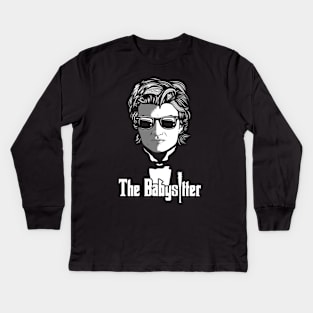 The Babysitter Funny Movie Tv Series Parody Retro Vintage Mashup Kids Long Sleeve T-Shirt